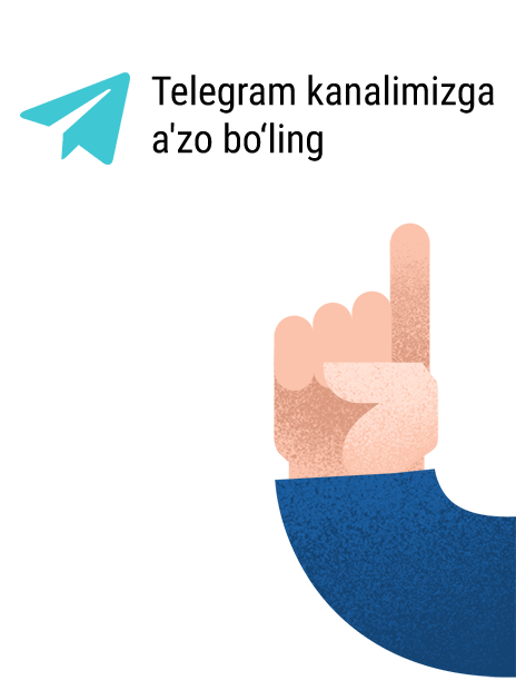 Telegram kanalga a'zo bo‘ling