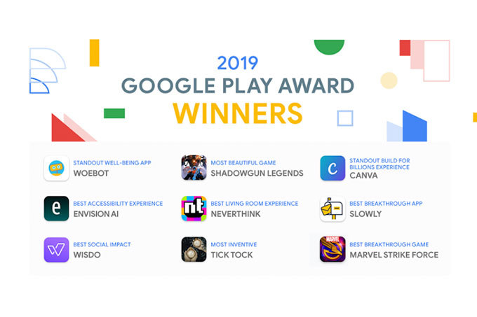 Google назвала лучшие игры и приложения в Google Play в 2019 году