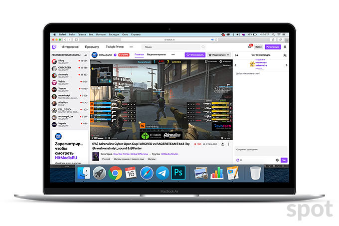 Трансляция на Twitch