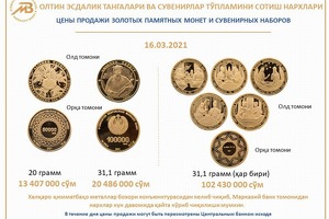 Центральный банк выпустил в продажу новые золотые монеты
