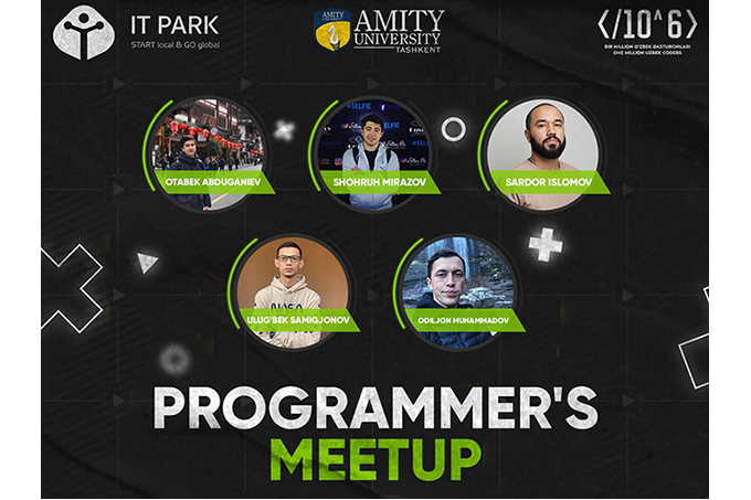 Amiti universitetida dasturchilarning uchrashuvi bo‘lib o‘tadi