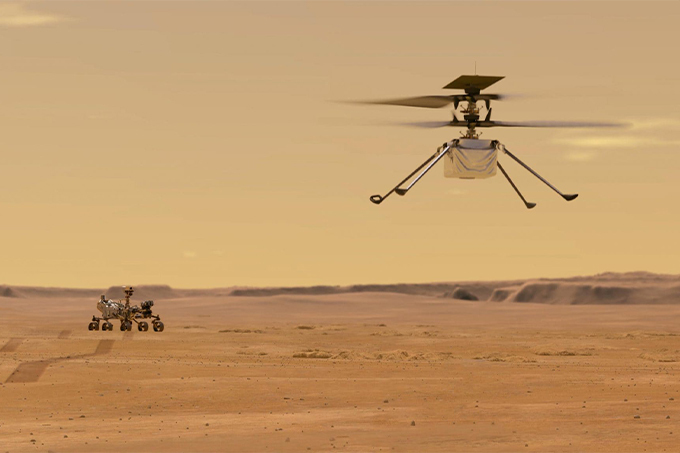 NASAning Ingenuity vertolyoti Marsda birinchi parvozini amalga oshirdi