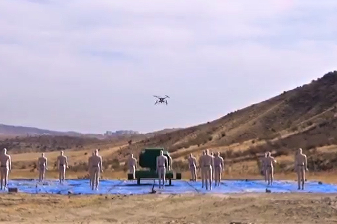 KARGU-2 в ходе тестовых атак на манекены