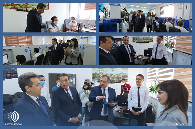 Шерзод Шерматов посетил колл-центр при филиале Центра продаж и обслуживания АК «Узбектелеком»