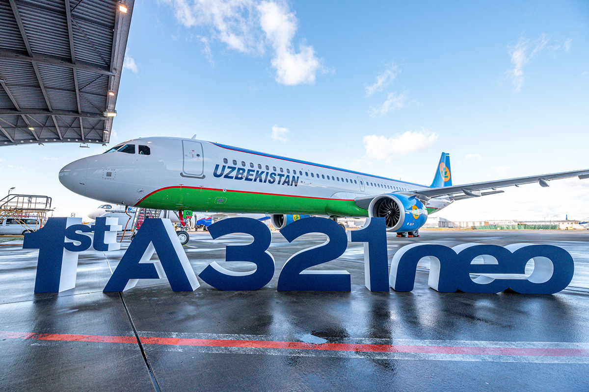 Uzbekistan Airways получила новый лайнер Airbus A321LR – Spot