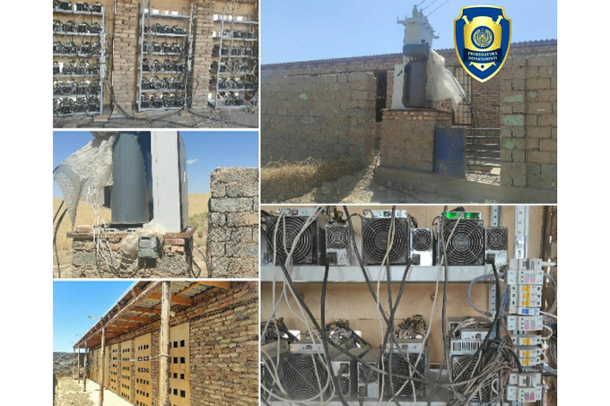 В Самаркандской области остановили нелегальную майнинг-ферму