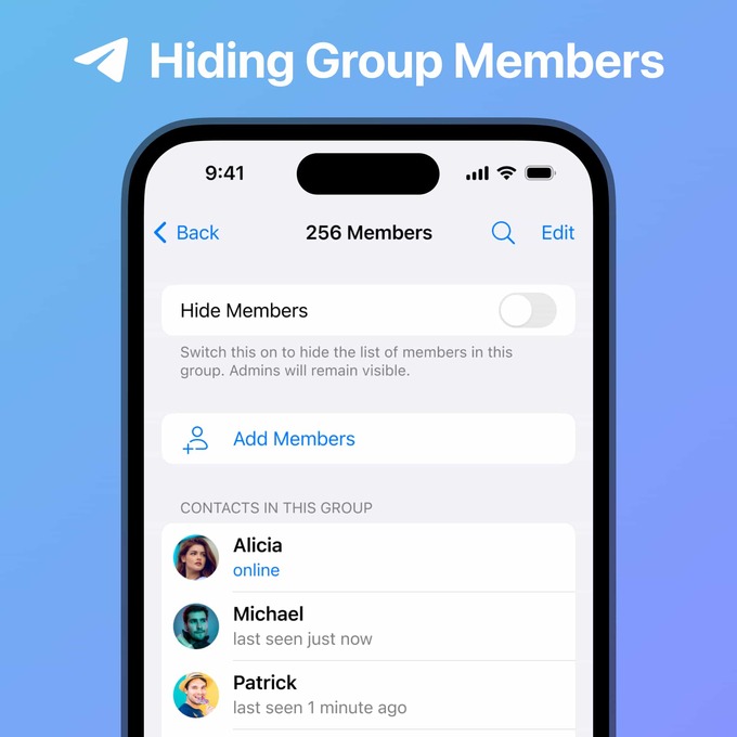 telegram, обновление