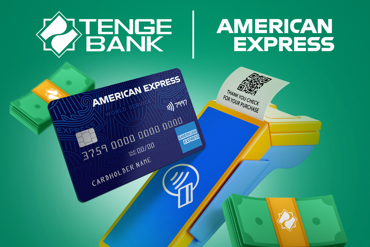 Tenge Bank запустил приём карт American Express Spot
