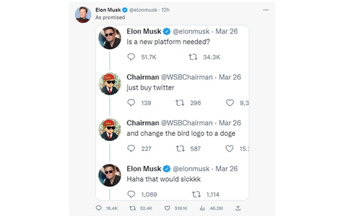 twitter, logotip, ko'k qush, dogecoin