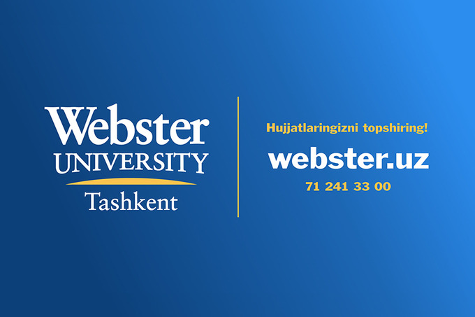 Toshkentdagi Webster universiteti kuzgi semestriga qabul tugashiga oz qoldi