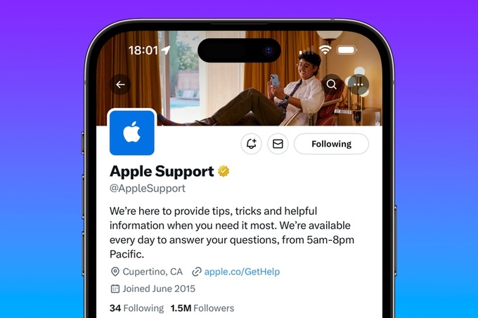 Apple ijtimoiy tarmoqlarda mijozlarni qo‘llab-quvvatlash bo‘yicha maslahatchi lavozimini bekor qiladi