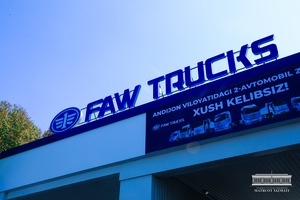 Andijonda FAW brendi ostida yuk mashinalari ishlab chiqaruvchi zavod ochildi