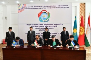 Markaziy Osiyo davlatlari transport vazirlari qo‘shma kommyunike imzolashdi