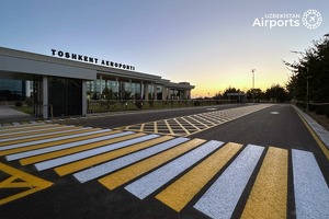 Toshkent aeroportining mahalliy aviaqatnovlar terminali old qismi qayta ochildi