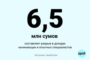 Цифра: на сколько различаются доходы начинающих и опытных работников