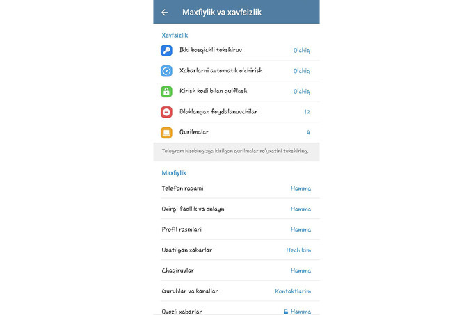 kiberhujum, kiberxavfsizlik, telegram