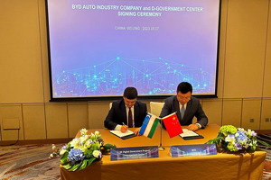 BYD O‘zbekiston elektron hukumati bilan hamkorlik qiladi