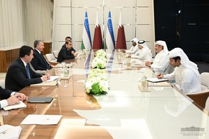 Shavkat Mirziyoyev Qatarning sobiq bosh vaziri bilan uchrashdi