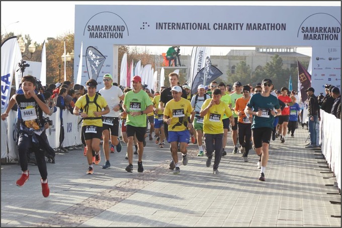 реклама, infinbank, Samarkand Marathon
