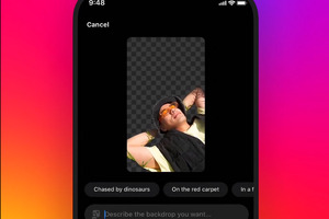 Instagram запустила инструмент замены фона в сторис при помощи ИИ