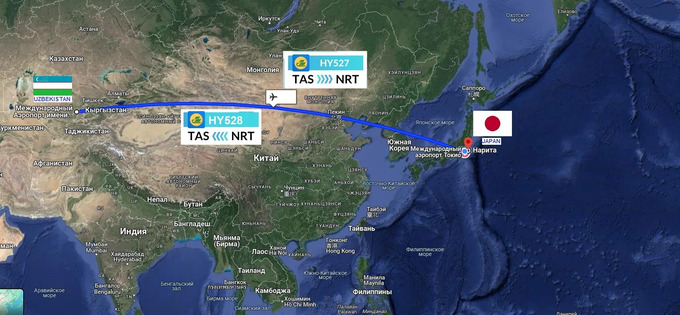 qishki mavsum, tokio, toshkent, uzbekistan airways