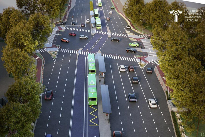 Toshkentda jamoat transporti harakati uchun 475 km uzunlikdagi yo‘laklar yaratish rejalashtirilmoqda