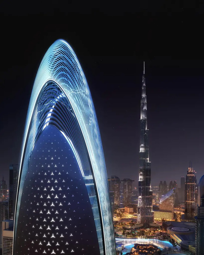 dubay, mercedes-benz, binghatti, turar joy binosi