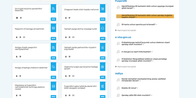 qo'llanma, sayohat tarixi, yagona portal