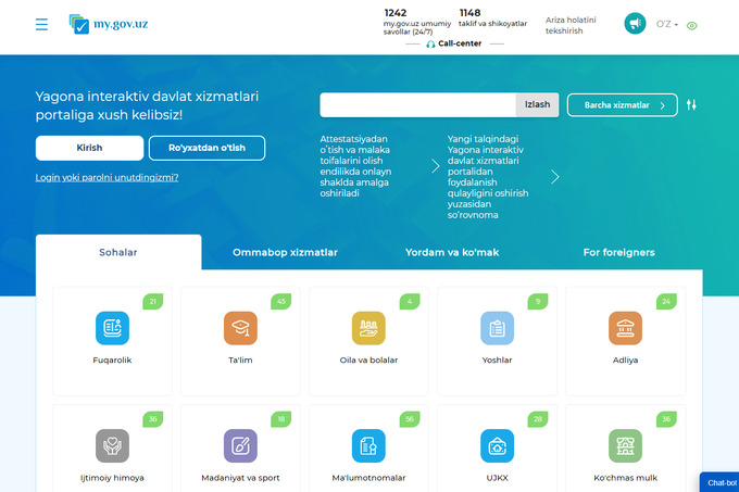 qo'llanma, sayohat tarixi, yagona portal