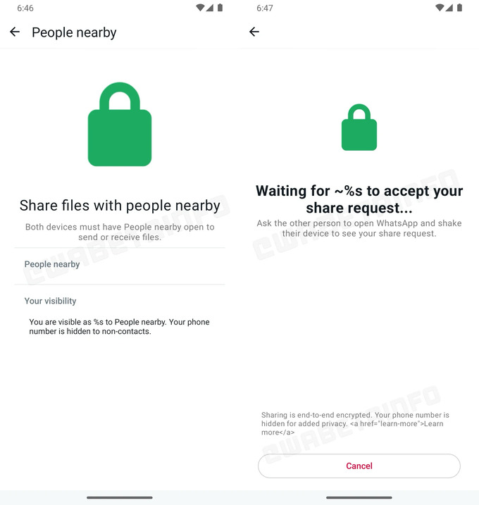 airdrop, analog, fayl almashish, whatsapp