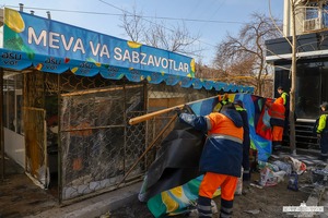 Toshkentda noqonuniy qurilma va inshootlarni demontaj qilish boshlandi