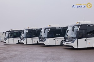 Toshkent aeroportiga Germaniya kompaniyasidan 4ta avtobus olib kelindi