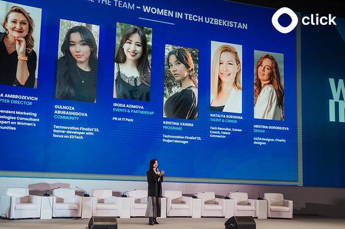 Click стал генеральным спонсором Women in Tech в Узбекистане