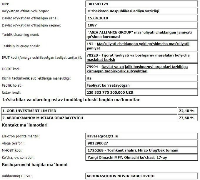 paynet, xususiylashtirish