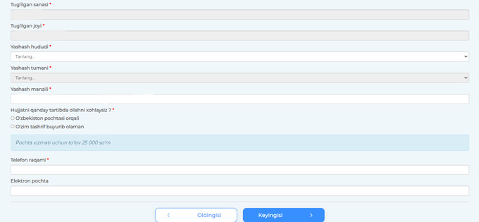 haydovchilik guvohnomasi, qo'llanma, yagona portal