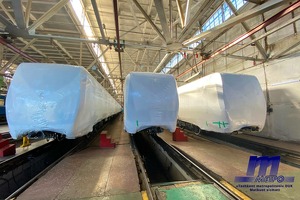 Toshkentga to‘rt vagonli 3ta metro poyezdlari olib kelindi