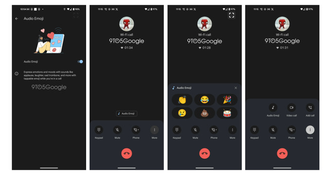 android, audio emoji, qo'ng'iroq