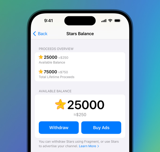 telegram, обновление