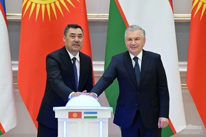 O‘zbekiston va Qirg‘iziston prezidentlari avtomobil zavodini ishga tushirdi