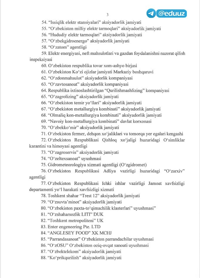 2024-2025, ish staji, qabul, sirtqi ta'lim, ta'lim