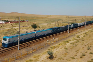 Из Индии в Узбекистан впервые прибыл контейнерный поезд