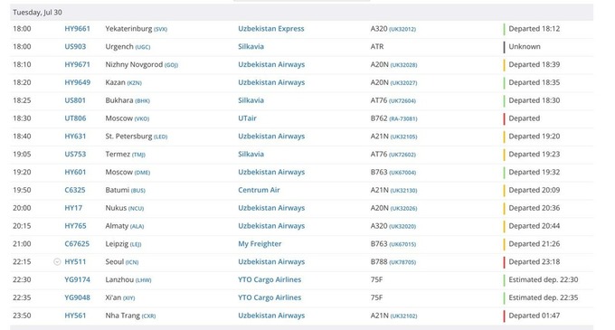 aviaqatnov, toshkent aeroporti, uzbekistan airports, uzilishlar
