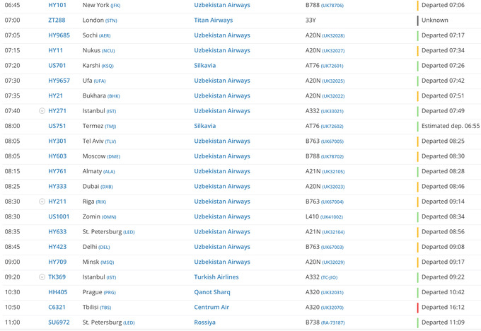 uzbekistan airports, авиарейсы, аэропорт ташкента, сбои