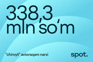Auksionda “chiroyli” avtoraqam 338 mln so‘mga sotildi