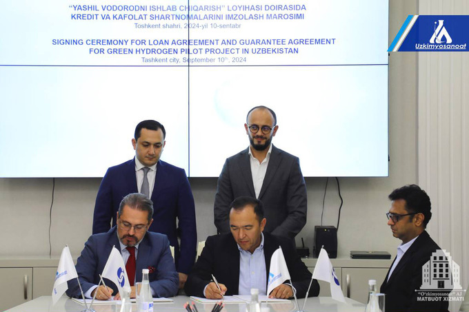 O‘zkimyosanoat va YTTB vodorod loyihasi bo‘yicha shartnoma imzoladi