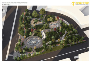 Yakkasaroy tumanidagi Pushkin hiyobonida suv tushar bog‘ barpo etiladi. Foto