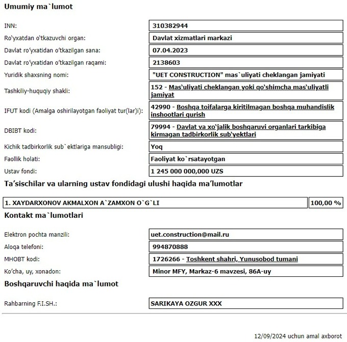 аукцион, чирчик