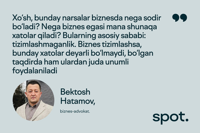 biznes, inbazar, munosabat, qonun buzilishi