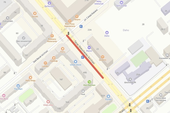 gastronomik ko'cha, taras shevchenko