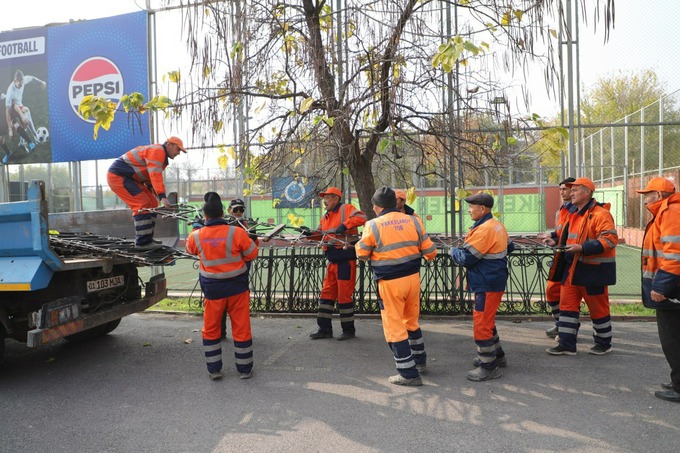 незаконная реклама, рейд, ташкент